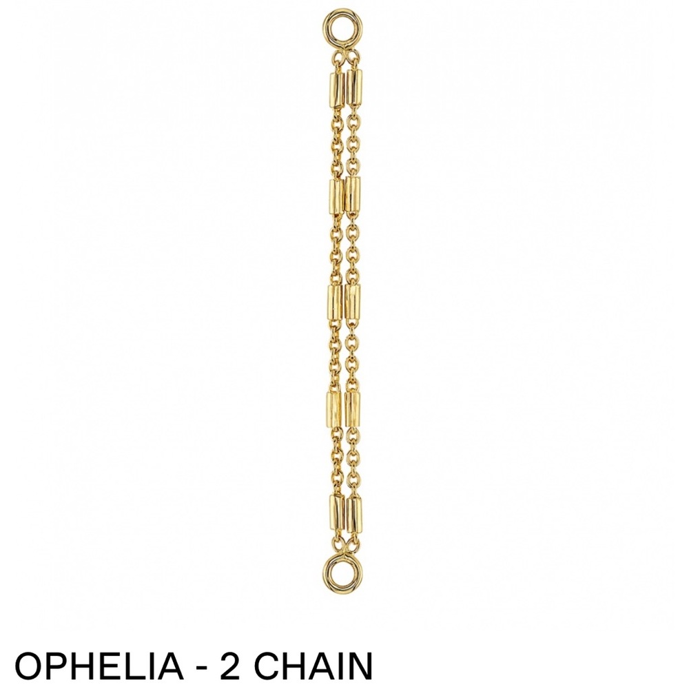 BVLA 14K yellow gold chain Ophelia 2 chains best quality  recommend style 25mm